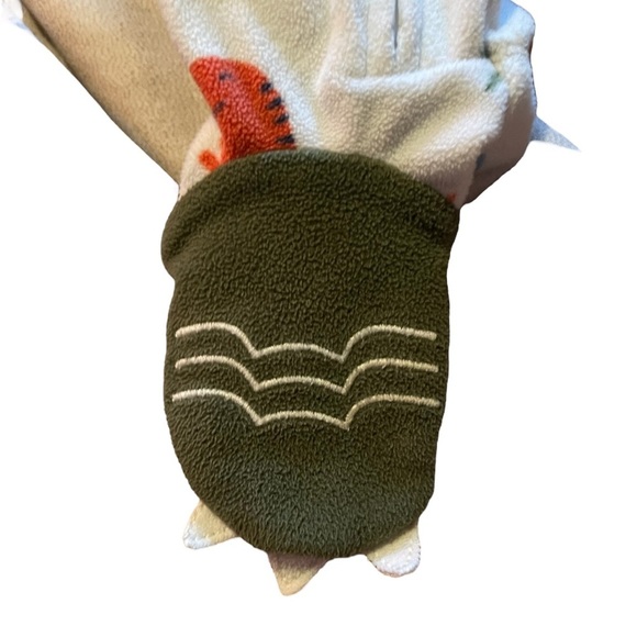 Toddler Carter's 1-Piece Dinosaur Fleece Footie PJs - Picture 3 of 6